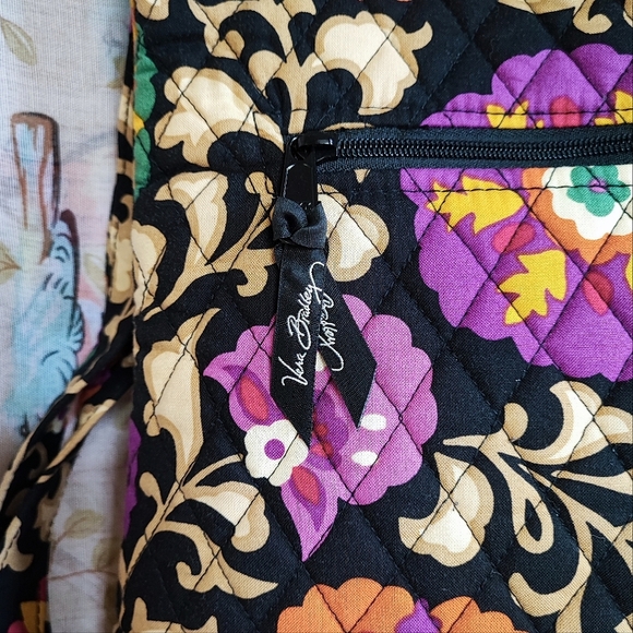 Vera Bradley SUZANI Floral Quilted Zippered Tote Crossbody Laptop Bag - Picture 6 of 13